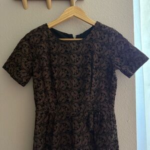 Vintage black and black dress